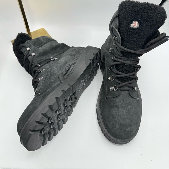 Moncler Edige Hiking Boots with Thick Lining and Rugged Sole Suede - Picture 1 of 12